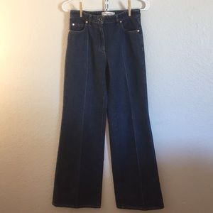 Valentino: VLOGO Wide-Leg Jeans